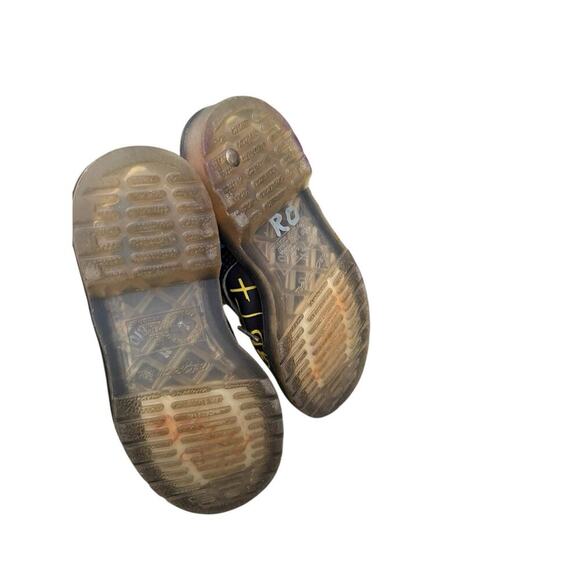 DR. MARTENS Pascal Pride 2 Peace Love LGBT+ Combat Boots Rainbow Ladies SZ 5 - Picture 6 of 7